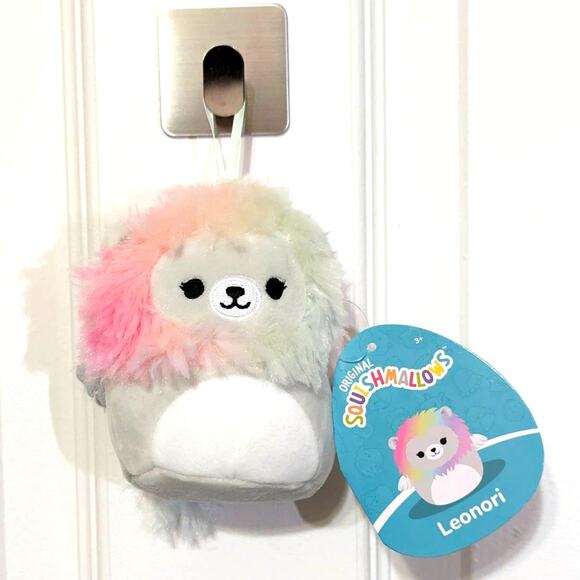 Squishmallow Leonori the Lion 4-inch Plush Christmas Ornament, Multicolor - Picture 2 of 7
